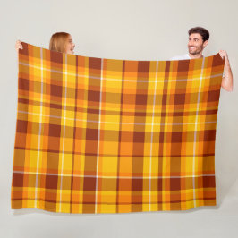 Farbenfrohes dekoratives Retro-Boheme-Karo Fleecedecke