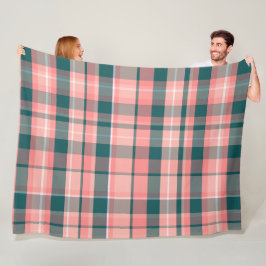 Farbenfrohes dekoratives Retro-Boheme-Karo Fleecedecke