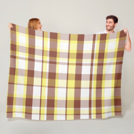 Farbenfrohes dekoratives Retro-Boho-Karo Fleecedecke