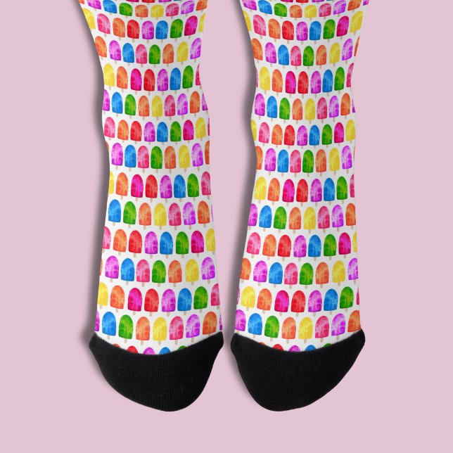 Farbenfrohes Eis am Stiel Muster Socken (Ice lolly popsicle socks)