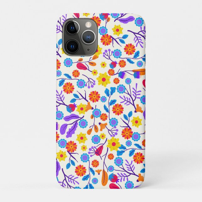 Farbenfrohes exotisches Blumenmuster-23146 Case-Mate iPhone Hülle (Rückseite)