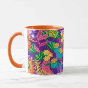 Farbenfrohes exotisches Blumenmuster-23148 Tasse