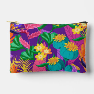Farbenfrohes exotisches Blumenmuster-23148 Zubehörtasche