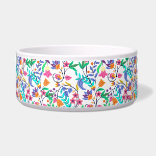 Farbenfrohes exotisches Blumenmuster Napf