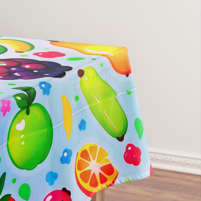 Farbenfrohes exotisches Früchte-Muster für Sommer- Tischdecke (Beispiel)