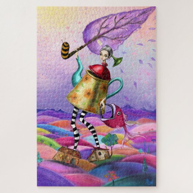 Farbenfrohes Fantasy-Puzzle Puzzle (Vertikal)