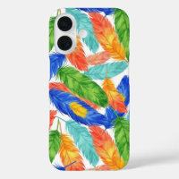 Farbenfrohes Feder Muster — Wasserfarbe Abstract D
