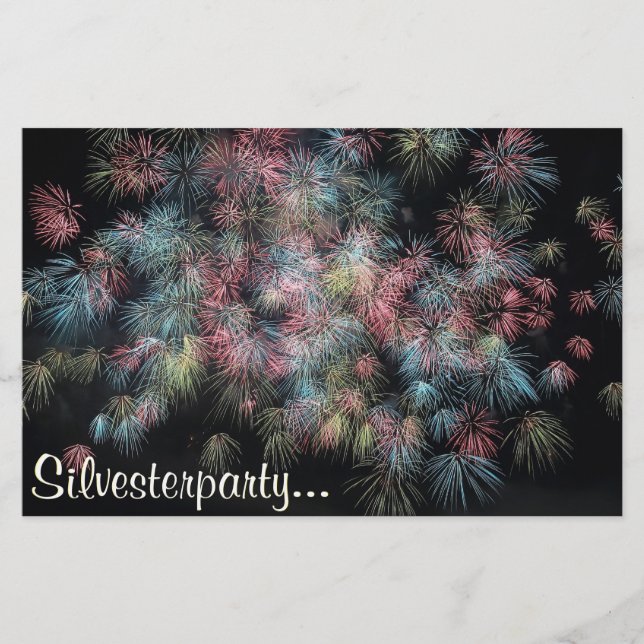 Farbenfrohes Feuerwerk... Flyer (Vorne)