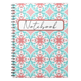 Farbenfrohes florales nahtloses Muster Art Design Notizblock
