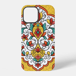 Farbenfrohes florales Ornament nahtloses Muster iPhone 12 Hülle