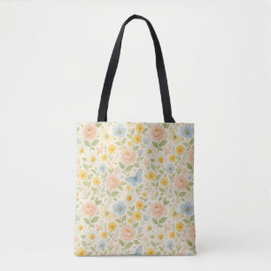 Farbenfrohes florales Vintage-Muster mit Schmetter