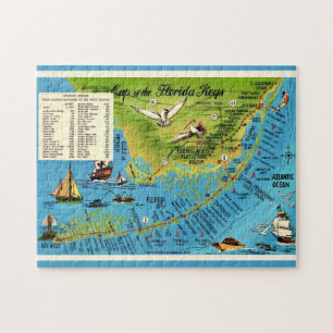 Farbenfrohes Florida Keys 11x14 Puzzle