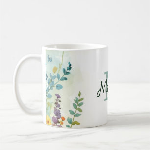Farbenfrohes Frühlingsblumen-Wildblumen-Sträußchen Kaffeetasse