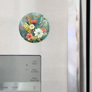 Farbenfrohes Frühlingsbouquet Magnet
