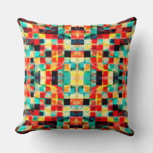 Farbenfrohes geometrisches helles Design Kissen