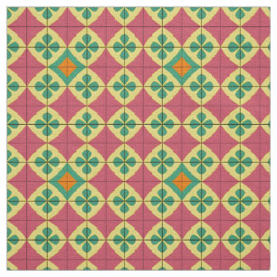 Farbenfrohes geometrisches Muster mit symmetrische Stoff