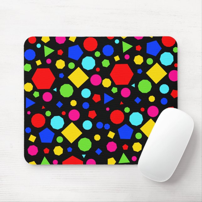 Farbenfrohes geometrisches Muster Mousepad (Mit Mouse)