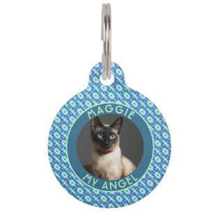 Farbenfrohes Geschenk für Katzenliebhaber mit ethn Haustiermarke