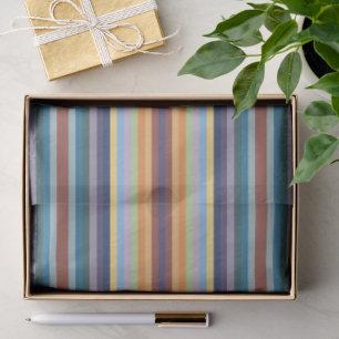 Farbenfrohes Herbst-Winter-Farbstreifen-Muster Seidenpapier