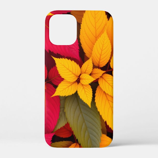 Farbenfrohes Herbstlaub Botanisches Design Case-Mate iPhone Hülle (Rückseite)