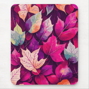Farbenfrohes Herbstlaub-Muster-68218 Mousepad