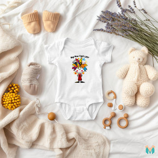 Farbenfrohes Kampfsport-Kind-Design für Kinder Baby Strampler