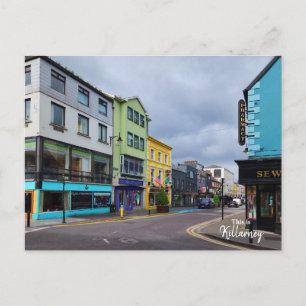 Farbenfrohes Killarney- Irland Postkarte
