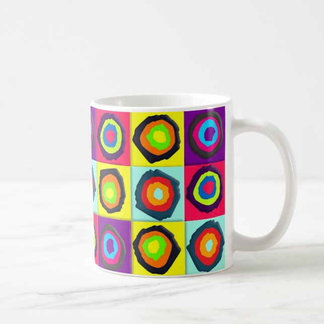 Farbenfrohes Kreis-Muster Kaffeetasse (Rechts)