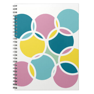 Farbenfrohes Kreisdesign – Lustiger geometrischer Notizblock