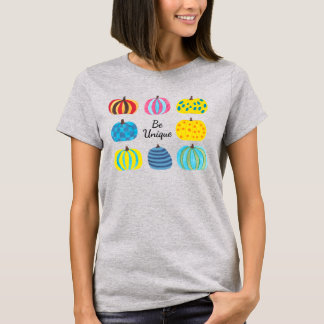Farbenfrohes Kürbisdesign T-Shirt