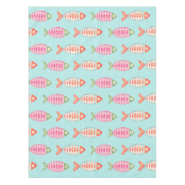 Farbenfrohes Küsten-Sommer-Fisch-Muster Tischdecke