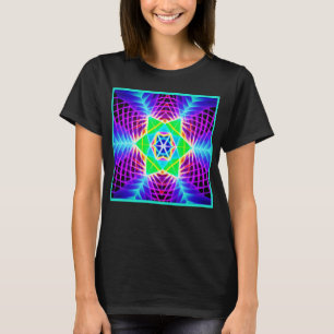 Farbenfrohes Lebendiges Muster T-Shirt