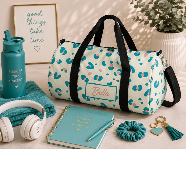 Farbenfrohes Leopardenmuster Duffle Bag (Von Creator hochgeladen)