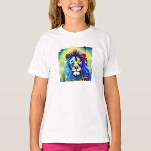 Farbenfrohes Löwe T-Shirt