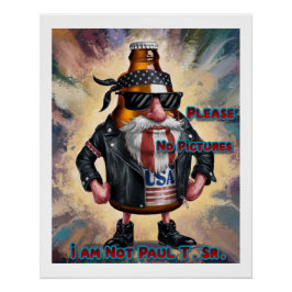 Farbenfrohes lustiges Bierdesign auf einer Poster