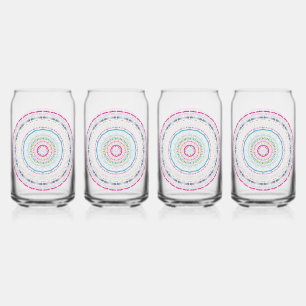 farbenfrohes Mandala Dosenglas