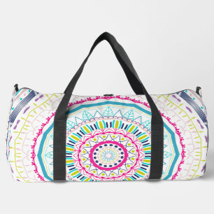 farbenfrohes Mandala Duffle Bag