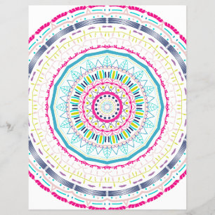 farbenfrohes Mandala Flyer