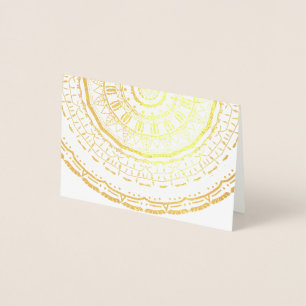 farbenfrohes Mandala Folienkarte