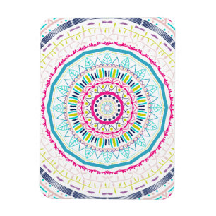 farbenfrohes Mandala Magnet