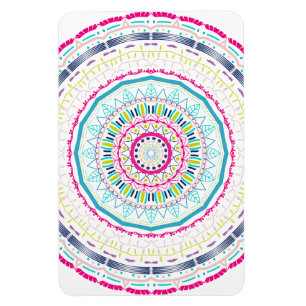 farbenfrohes Mandala Magnet