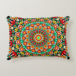 Farbenfrohes Mandala-Muster-Wurfkissen Boho-Punkt  Dekokissen