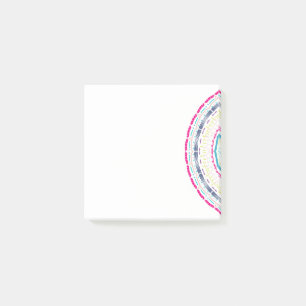 farbenfrohes Mandala Post-it Klebezettel