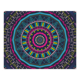 farbenfrohes Mandala Poster
