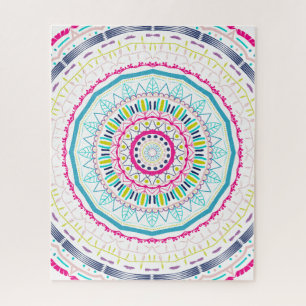 farbenfrohes Mandala Puzzle