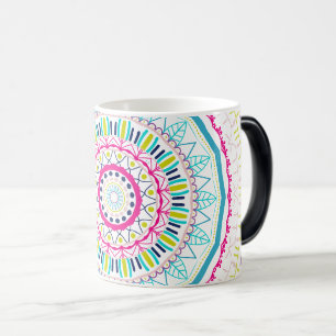 farbenfrohes Mandala Verwandlungstasse