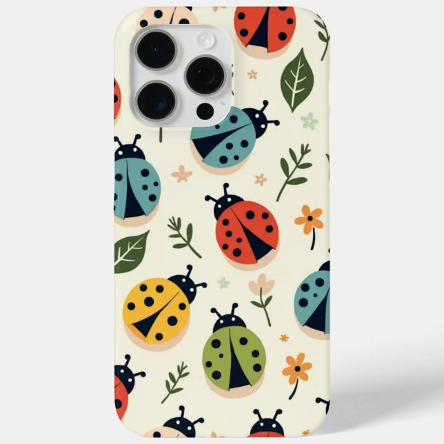 Farbenfrohes Marienkäfer-Muster iPhone/iPad-Hülle  Case-Mate iPhone Hülle (Rückseite)