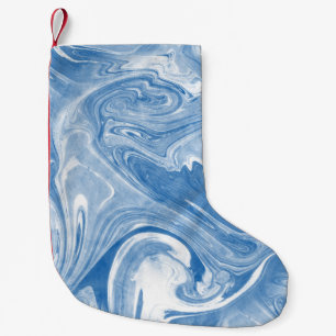 Farbenfrohes Marmorkunstmuster. Kleiner Weihnachtsstrumpf