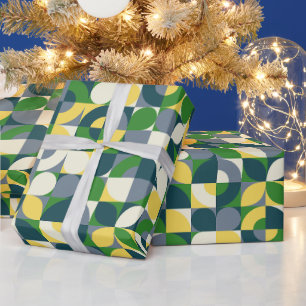 Farbenfrohes modernes Bauhaus-Abstraktes geometris Geschenkpapier