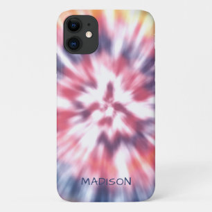 Farbenfrohes modernes Tie-Dye-Muster personalisier Case-Mate iPhone Hülle